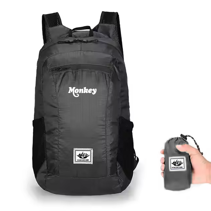 Foldable Backpack Small - Wodoodporna torba podróżna, mały składany plecak,