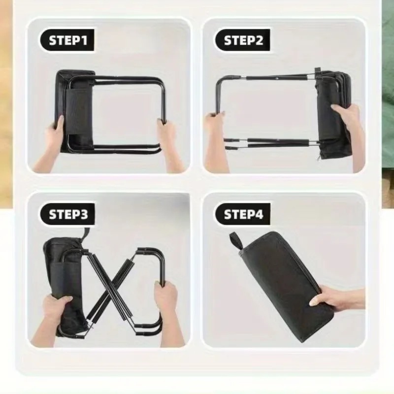 Przenośny Składany Taboret Ple – Foldable Backpack Small recenzja i cena
