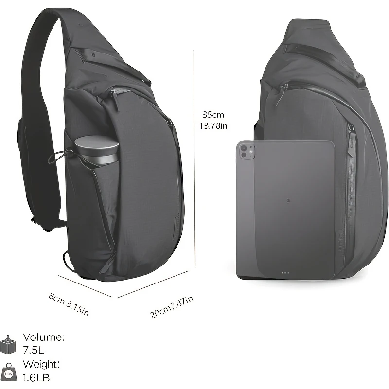 Torba na ramię, noszona na kla – Sling Backpack Shoulder recenzja i cena