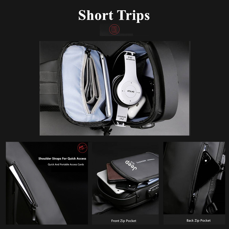 Jeep Buluo Męska Torba Antykra – Travel Backpack Anti Theft recenzja i cena